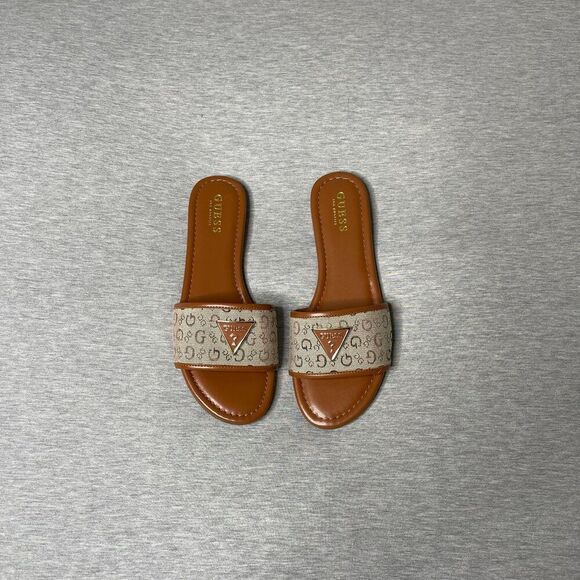 GUESS Women’s Signature Logo Slip-On Slide Sandals - Picture 8 of 11